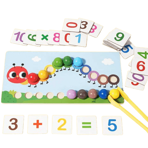 Wooden Caterpillar Math Puzzle - Little Explorers