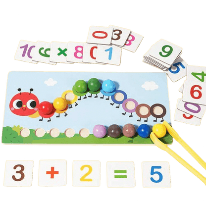 Wooden Caterpillar Math Puzzle - Little Explorers