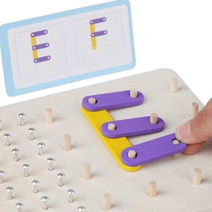 Multifunctional Wooden Geometry Nail Board - Little Explorers
